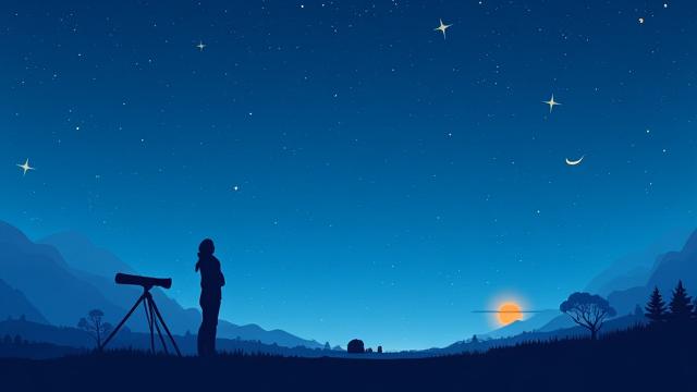 星空と星座のイラスト