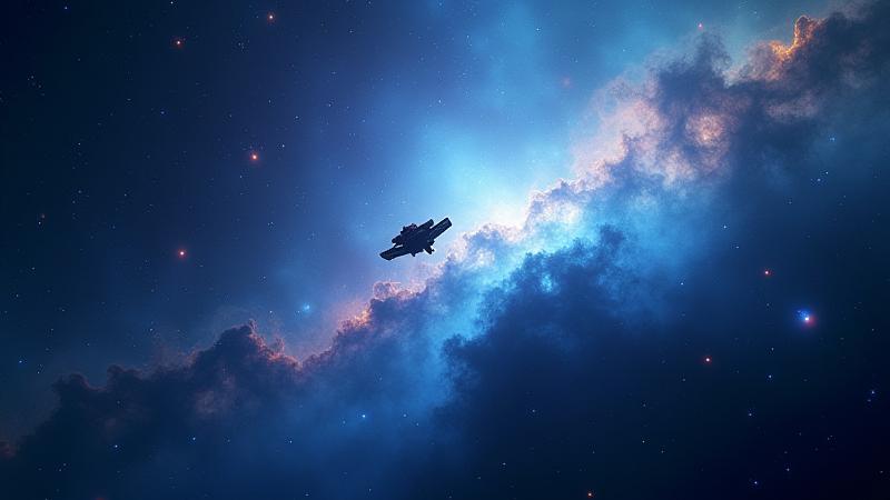 Unreal Engine 5で描かれるリアルな宇宙空間のスクリーンショット